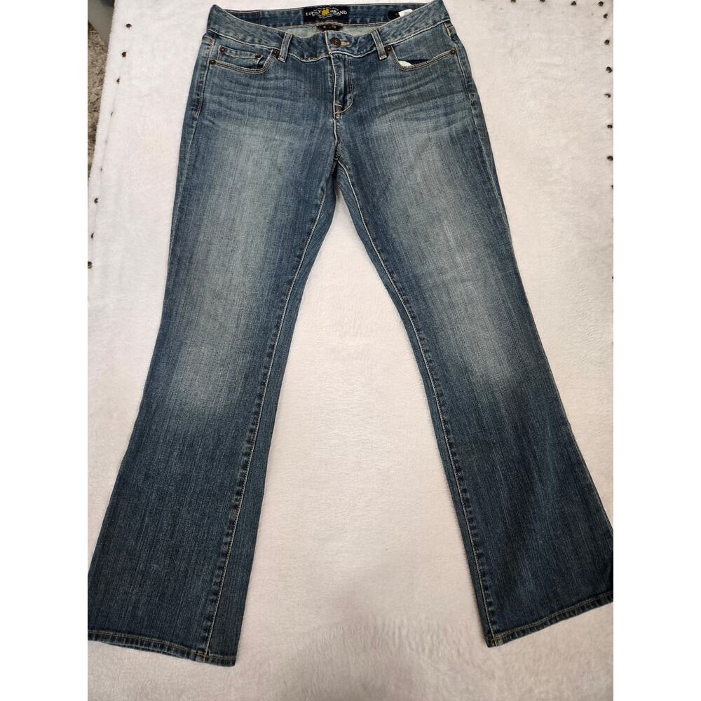Lucky Brand Layla Boot Jeans Womens 6 28 Blue Denim Mid Rise Bootcut